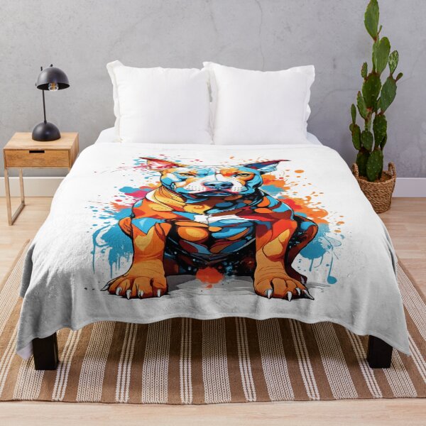 Item preview, colorful dog designed and sold by Impacto-Visual.