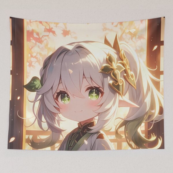 Item preview, Nahida Genshin Impact Chibi Kimono Soft Glow Sakura designed and sold by TanglenRabbit.