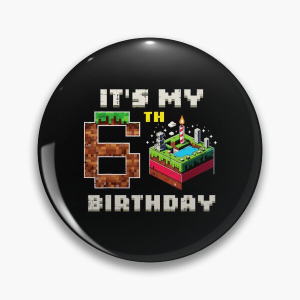Item preview, 6th Birthday Pixel Game Cake  designed and sold by FGTV2021.