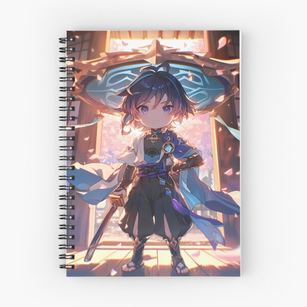 Item preview, Wanderer Genshin Impact Chibi Wide Hat Sakura Sunset designed and sold by TanglenRabbit.