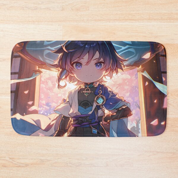 Item preview, Wanderer Genshin Impact Chibi Wide Hat Sakura Sunset designed and sold by TanglenRabbit.