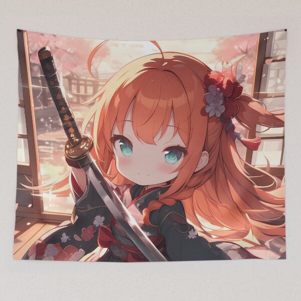 Item preview, Pecorine Princess Connect Re Dive Chibi Kimono Sakura Sunshine designed and sold by TanglenRabbit.