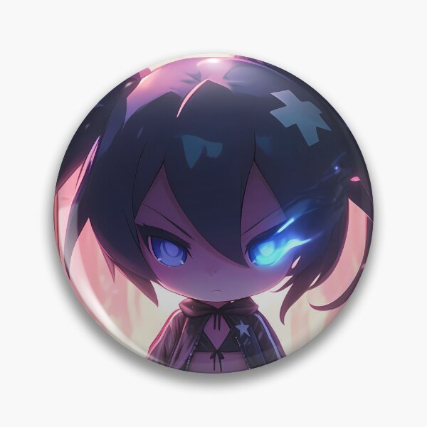 Artikelvorschau, Black Rock Shooter Black Rock Shooter Chibi Neon Sakura Moonlight entworfen und verkauft von TanglenRabbit.