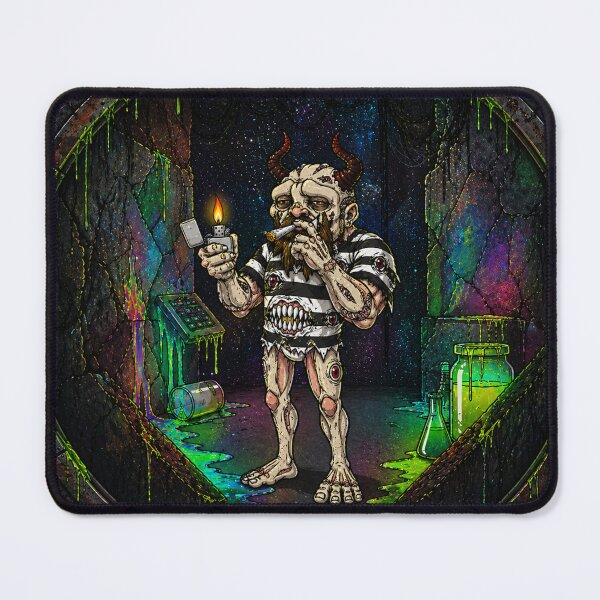 Item preview, Mutant Rilla Lab Clock Creature Smoking Dark Surreal Street Art designed and sold by SeriouslyArtistical.