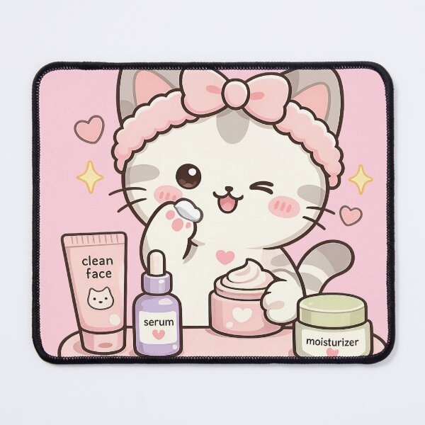 Item preview, Kawaii Kitten Skincare Routine designed and sold by EsenciaZen.