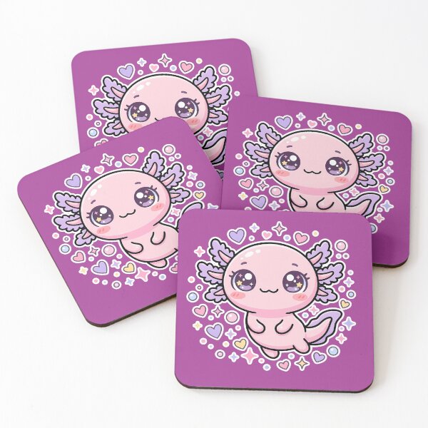 Artikelvorschau, Axolotl-Aufkleber | Kawaii-Axolotl-Geschenk | Niedlicher Axolotl-Aufkleber aus Vinyl entworfen und verkauft von VectorJoy.