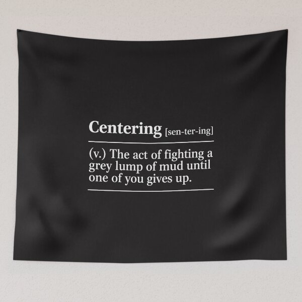 Item preview, Centering Definition Funny Mental Health Therapy Humor Anxiety Relatable Therapist Gift designed and sold by kiralynstration.