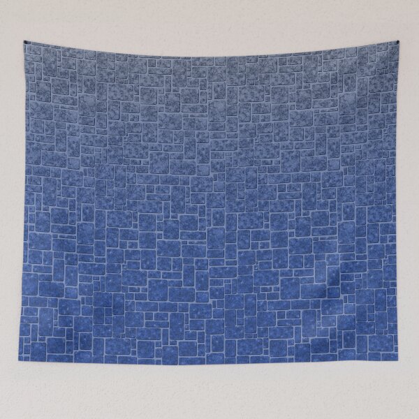 Item preview, Marble brick loft gradient blue  designed and sold by fuzzyfox.