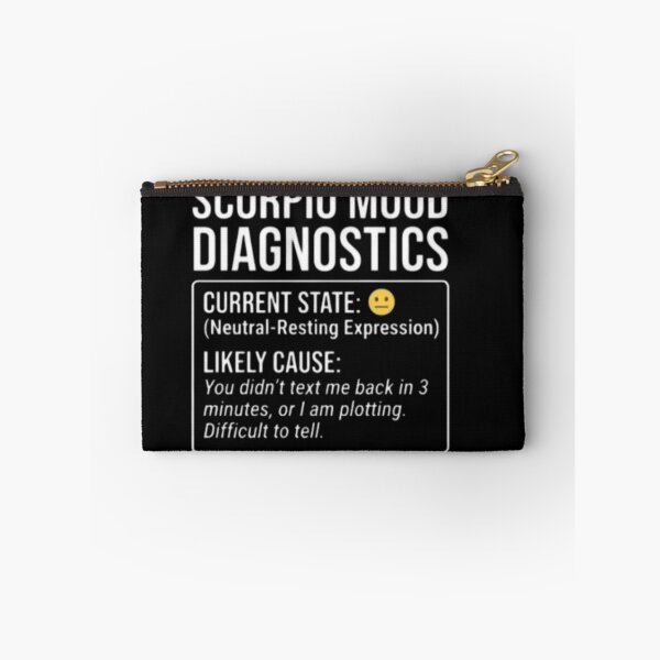 Item preview, Scorpio Mood Diagnostics - Funny Astrology Sign designed and sold by Wit & Wear.