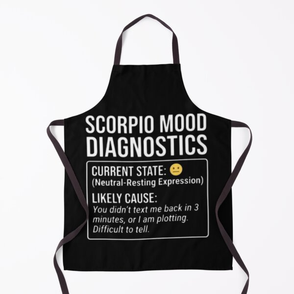 Item preview, Scorpio Mood Diagnostics - Funny Astrology Sign designed and sold by Wit & Wear.
