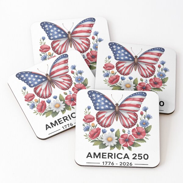 Item preview, 250th Anniversary Butterfly USA Flag Patriotic 4th of July designed and sold by TyraYoung.