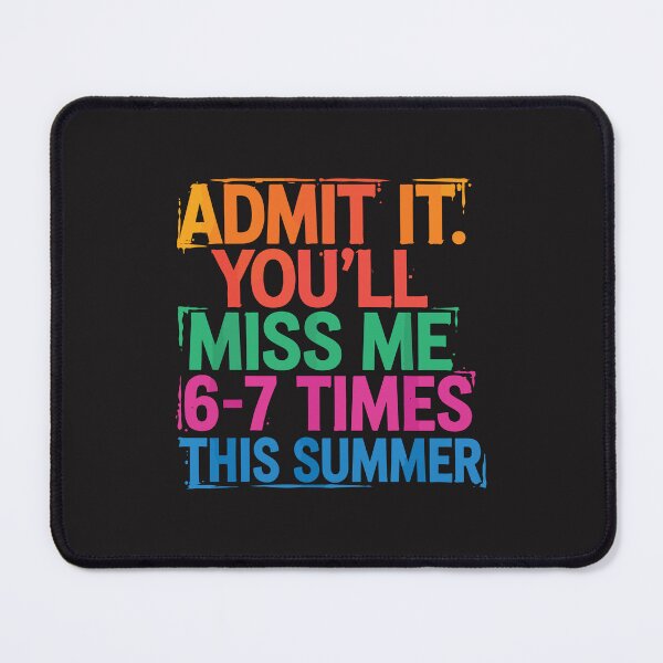 Item preview, Admit It You’ll Miss Me Funny Last Day of School Summer Break Teacher Student Gift designed and sold by kiralynstration.