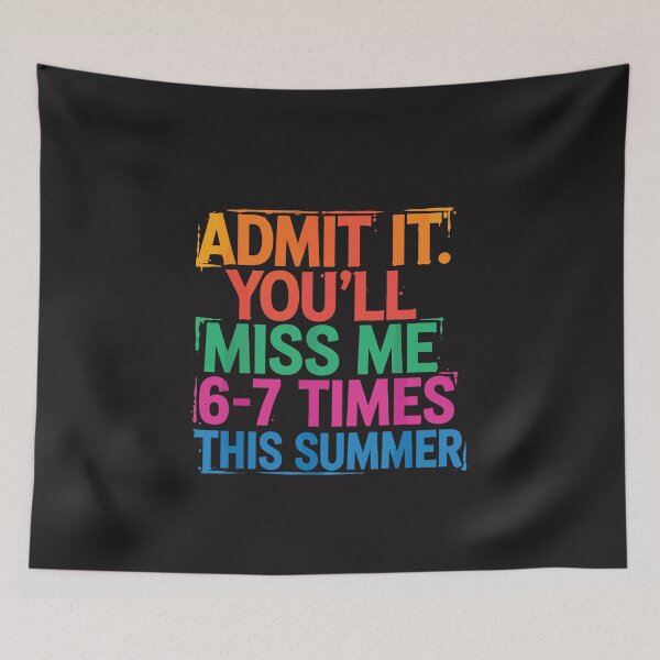 Item preview, Admit It You’ll Miss Me Funny Last Day of School Summer Break Teacher Student Gift   designed and sold by kiralynstration.