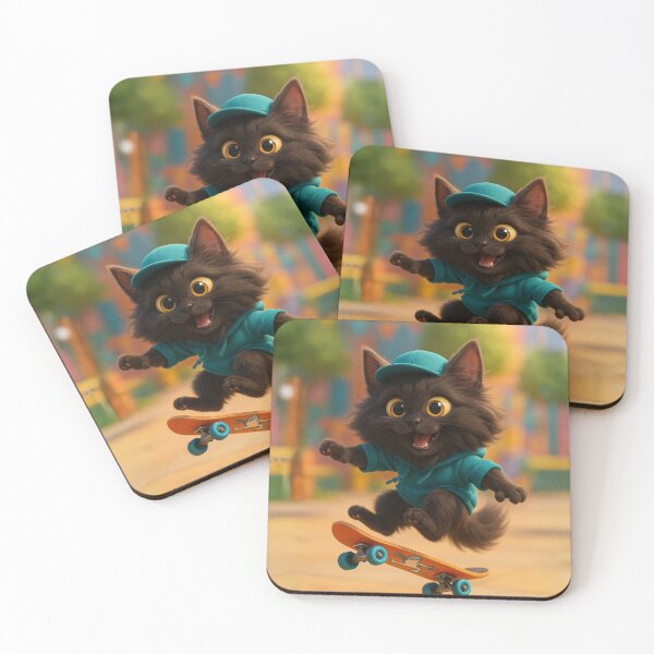 Item preview, Skater Tiffany Cat designed and sold by Sillytoe.