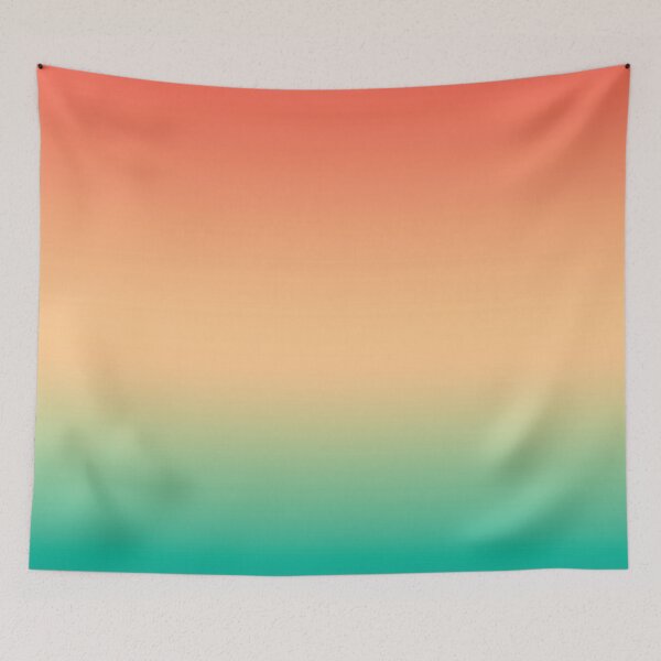Item preview, Coral turquoise Ombre gradient designed and sold by fuzzyfox.