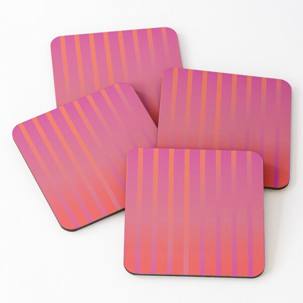 Item preview, Pink and orange gradient striped pattern designed and sold by fluffyfamcraft.