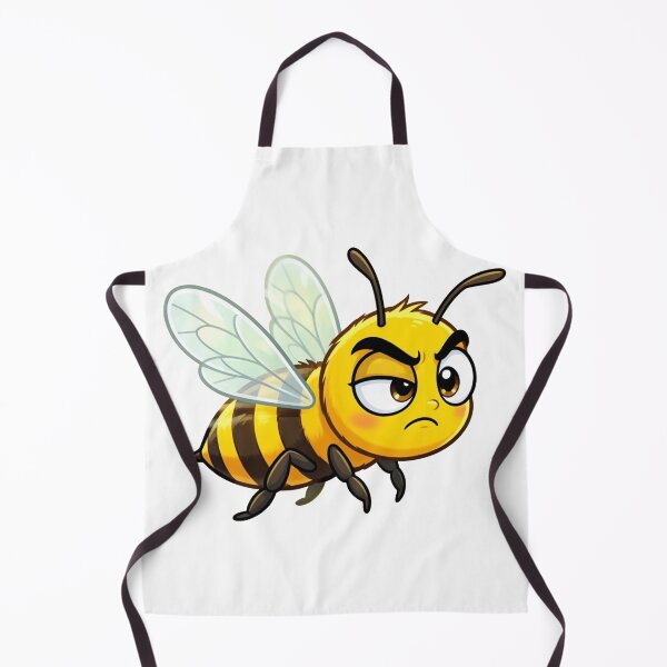 Item preview, Angry Grumpy Bee Funny Cartoon Character Art designed and sold by Hafcishop.