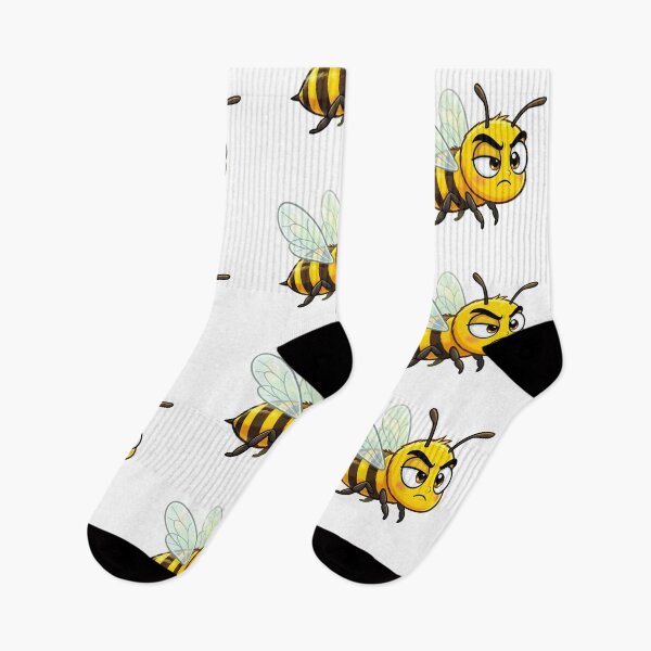 Item preview, Angry Grumpy Bee Funny Cartoon Character Art designed and sold by Hafcishop.
