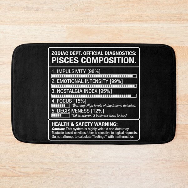 Item preview, Pisces Composition - Zodiac Personality Diagnostics designed and sold by Wit & Wear.