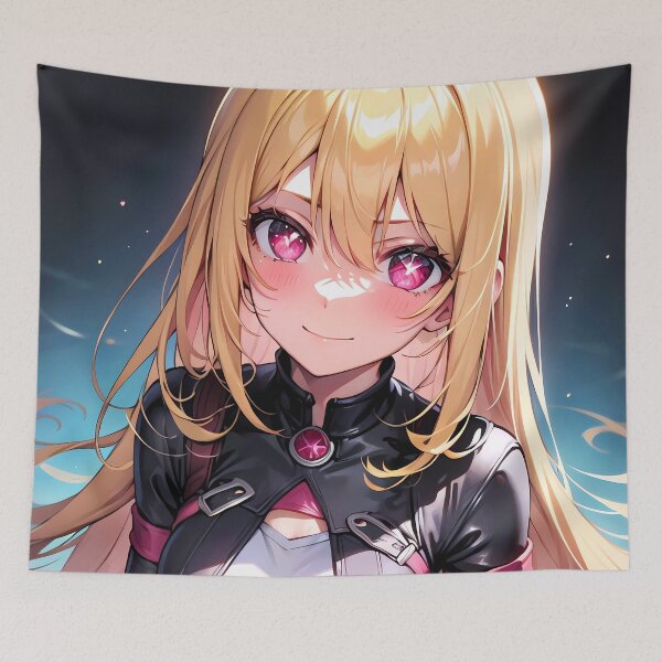 Item preview, Ruby Hoshino Oshi no Ko Anime Girl Dark Suit Waifu designed and sold by 108Recordings.