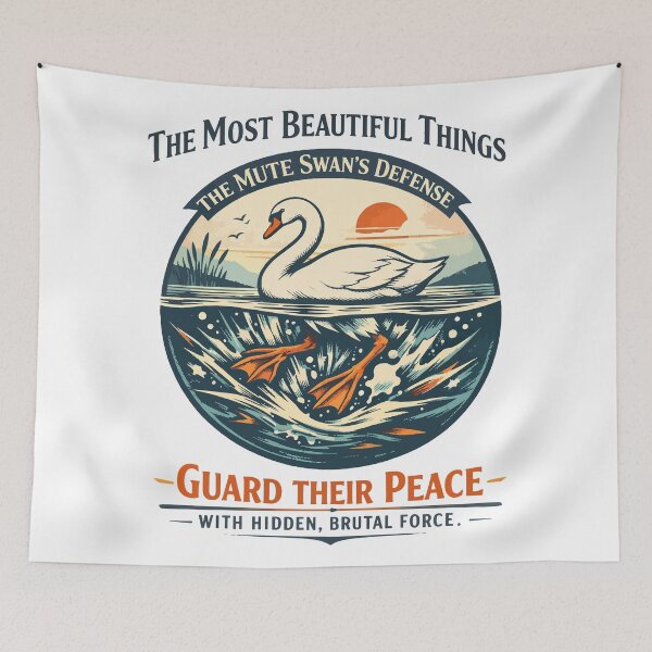 Item preview, Silent Swan Strength Guarding Inner Peace designed and sold by WildlifeInc.