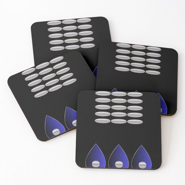 Item preview, Midnight Offerings — Black Navy and Silver Geometric Abstract designed and sold by Dee Tirang.