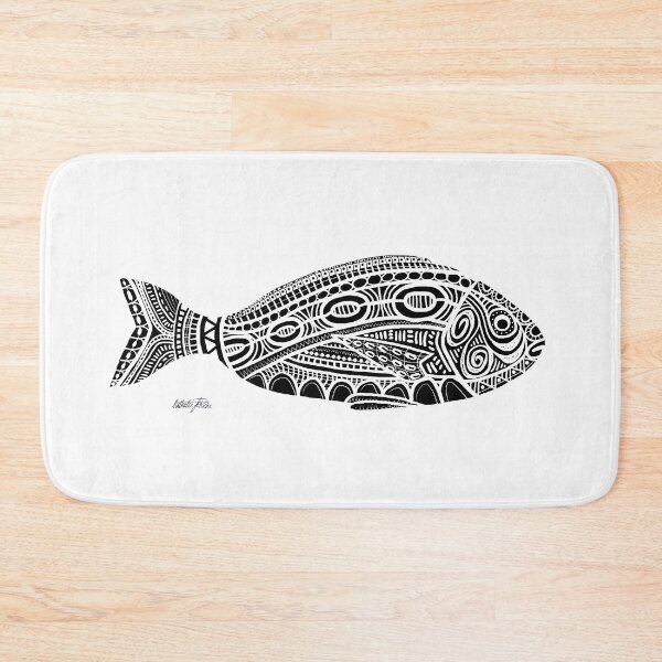 Item preview, #525 - Intricate Black White Bream Abstract Pattern Artwork designed and sold by NathalieLeRiche.