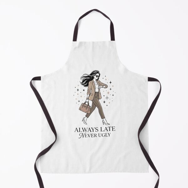 Item preview, Always Late Never Ugly Stylish Woman Design designed and sold by snowry.