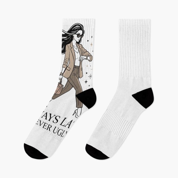 Item preview, Always Late Never Ugly Stylish Woman Design designed and sold by snowry.
