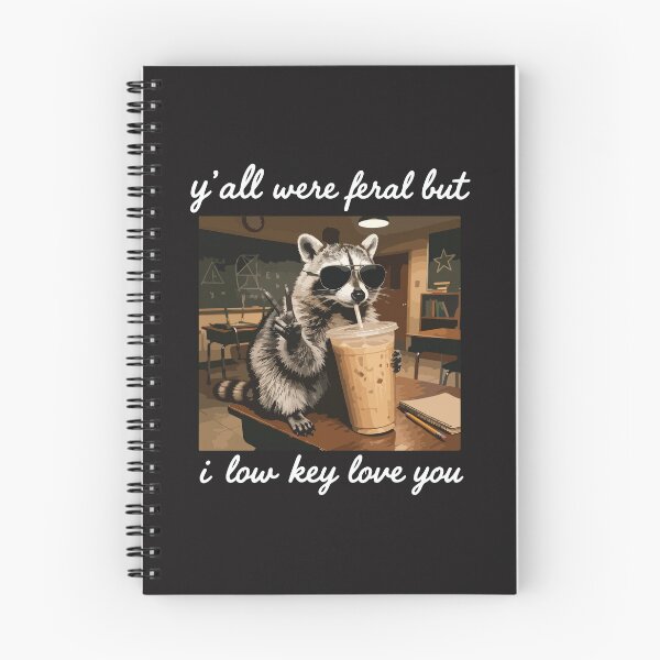 Item preview, Y’all Were Feral But I Low Key Love You Funny Teacher Raccoon Iced Coffee Last Day School Gift designed and sold by kiralynstration.