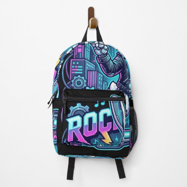 Item preview, Rocking Robot Bunny with Neon Easter Eggs designed and sold by brooksholde.
