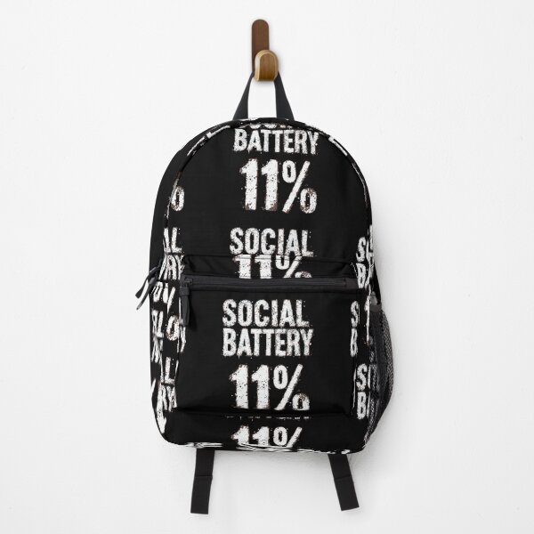Item preview, Funny Social Battery 1% Introvert Humor Design designed and sold by TrendForge.