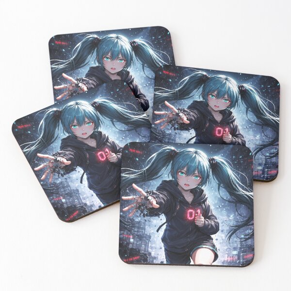 Item preview, Hatsune Miku Vocaloid Neon Cyberpunk Action Runner designed and sold by 108Recordings.
