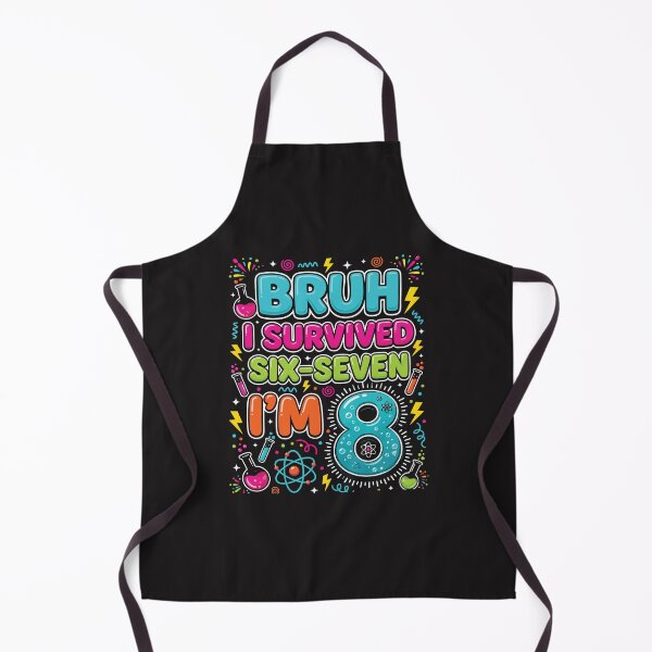 Item preview, Bruh I Survived 6 7 Now I’m 8 Funny 8th Birthday Science Kids Gift Age 8 Boy Girl designed and sold by kiralynstration.