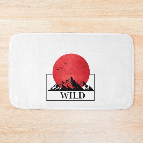 Item preview, Wild Mountain Majesty - Minimalist Red Sun Wilderness Art designed and sold by Atlasoloji.