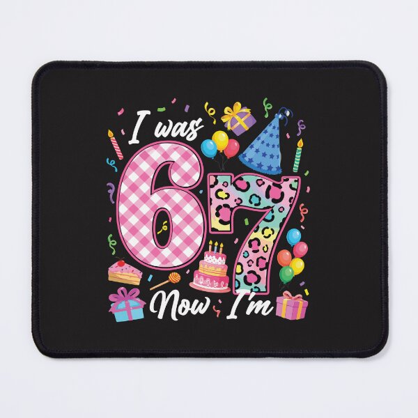 Item preview, I Was 6 Now I’m 7 Funny 7th Birthday Girl Gift Cute Kids Birthday Party Outfit Age 7 designed and sold by kiralynstration.