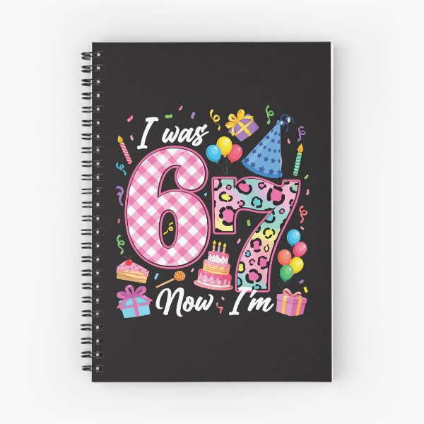 Item preview, I Was 6 Now I’m 7 Funny 7th Birthday Girl Gift Cute Kids Birthday Party Outfit Age 7 designed and sold by kiralynstration.