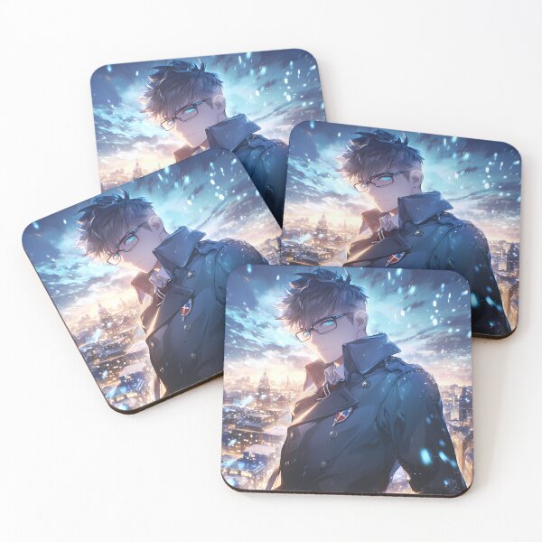 Item preview, Yukio Okumura Blue Exorcist City Skyline Snowfall Sunset designed and sold by 108Recordings.