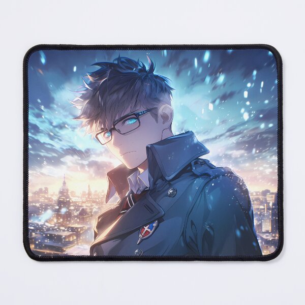 Item preview, Yukio Okumura Blue Exorcist City Skyline Snowfall Sunset designed and sold by 108Recordings.