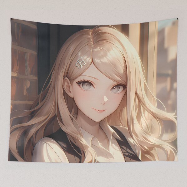 Item preview, Kaede Akamatsu Danganronpa Music Note Blonde Hair Warm Sunset Smile designed and sold by 108Recordings.