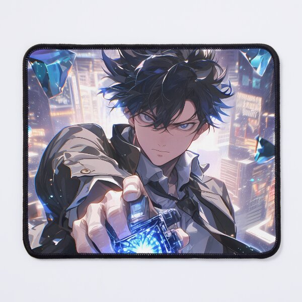 Item preview, Nobuchika Ginoza Psycho Pass Cyberpunk Neon City Blue Glow designed and sold by 108Recordings.