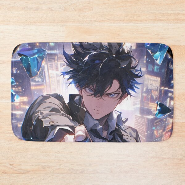 Item preview, Nobuchika Ginoza Psycho Pass Cyberpunk Neon City Blue Glow designed and sold by 108Recordings.