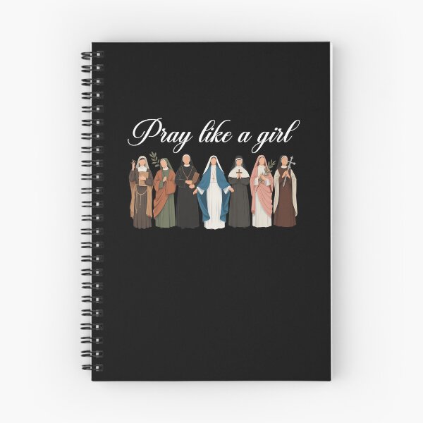 Item preview, Pray Like A Girl Catholic Saint Christian designed and sold by wansilastomi.