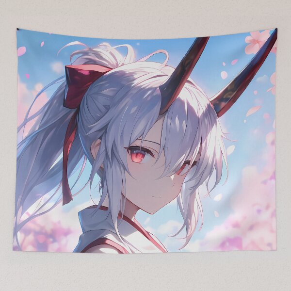 Item preview, Tomoe Gozen Fate Grand Order Sakura Kimono Spring Red Eyes designed and sold by 108Recordings.