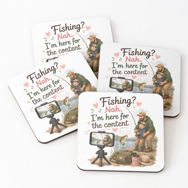 Item preview, Here For Content Not Fishing designed and sold by Podartfulpress.