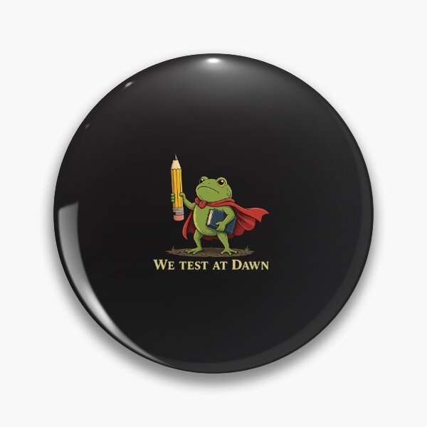 Item preview, We Test At Dawn Funny Teacher Frog Test Day Coordinator Exam Week Teacher Humor designed and sold by kiralynstration.