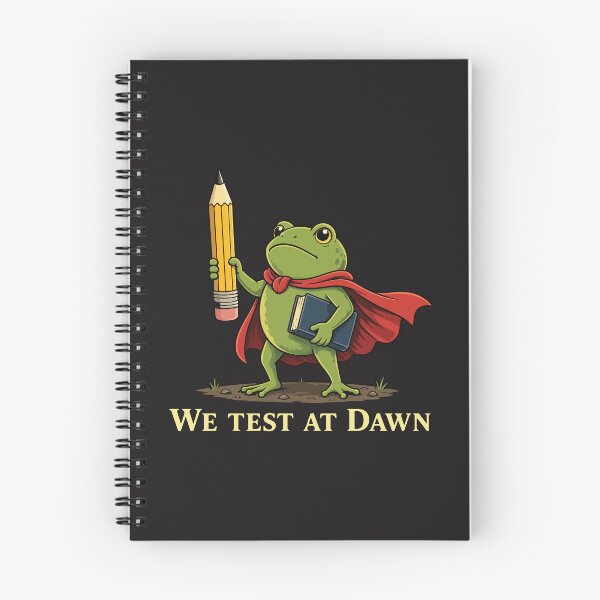 Item preview, We Test At Dawn Funny Teacher Frog Test Day Coordinator Exam Week Teacher Humor designed and sold by kiralynstration.