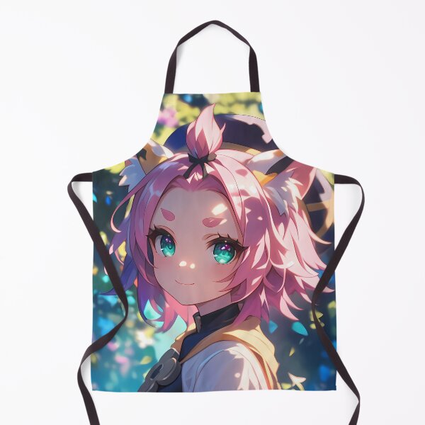 Item preview, Diona Genshin Impact Cat Ears Pink Hair Forest Smile designed and sold by 108Recordings.