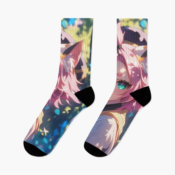 Item preview, Diona Genshin Impact Cat Ears Pink Hair Forest Smile designed and sold by 108Recordings.