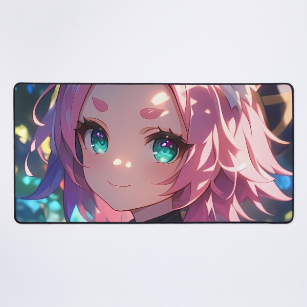 Item preview, Diona Genshin Impact Cat Ears Pink Hair Forest Smile designed and sold by 108Recordings.